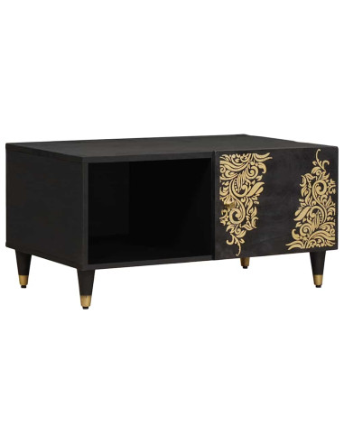 Tavolino da salotto Nero 80 x 50 x 40 cm