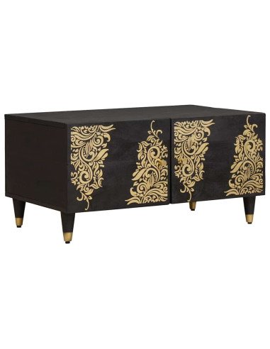 Tavolino da salotto Nero 80 x 50 x 40 cm