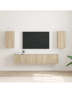Mobile TV da parete 2 pcs Sonoma 30 x 31 x 60 cm