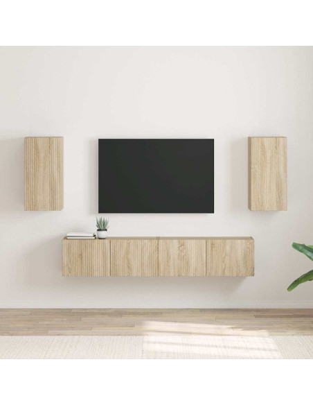 Mobile TV da parete 2 pcs Sonoma 30 x 31 x 60 cm