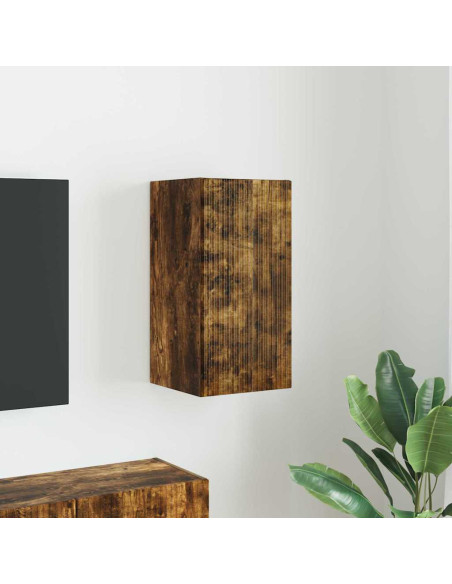 Mobile TV da parete Rovere fumé 30 x 31 x 60 cm