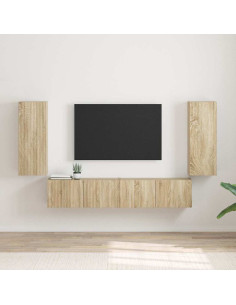 Mobile TV da parete 2 pcs Sonoma 30 x 31 x 80 cm