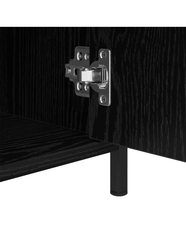 Armadio da Notte Rovere Nero 40 x 42 x 60 cm Legno multistrato