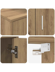 Set mobile TV 4 pcs Rovere artigianale Legno multistrato