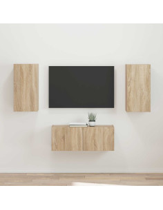 Set mobile TV 2 pcs Rovere Sonoma Legno multistrato