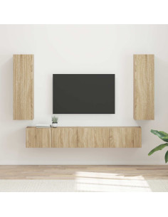 Set mobile TV 3 pcs Rovere Sonoma Legno multistrato