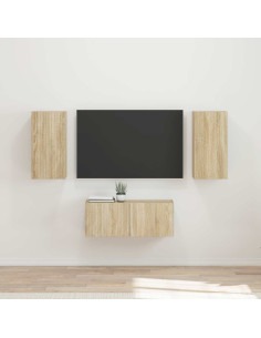 Set mobile TV 6 pcs Rovere Sonoma Legno multistrato