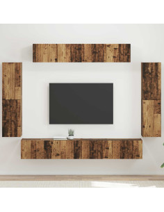 Mobile TV 8 pcs Legno vecchio