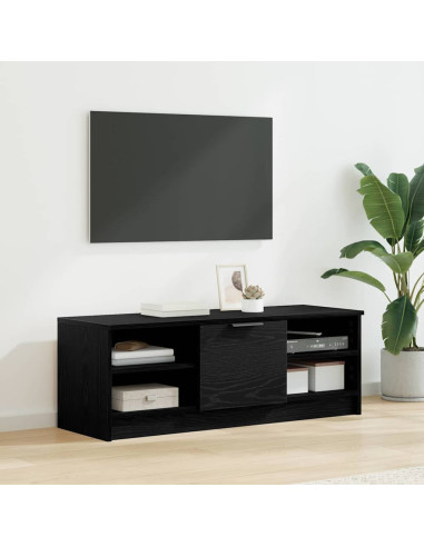 Mobile TV Rovere Nero 102 x 35 x 36,5 cm Legno multistrato