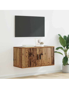Mobile TV da parete Legno vecchio 80 x 34,5 x 40 cm