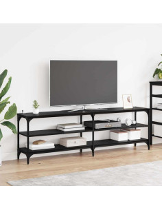 Mobile TV Rovere Nero 160 x 30 x 50 cm