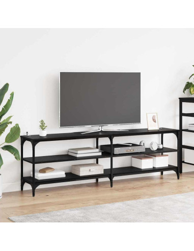 Mobile TV Rovere Nero 160 x 30 x 50 cm