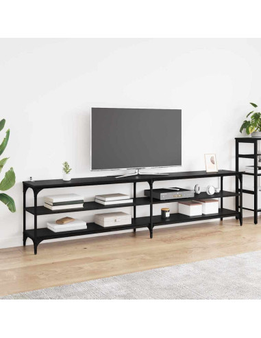 Mobile TV Rovere Nero 200 x 30 x 50 cm