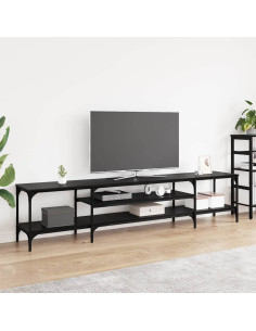 Mobile TV Rovere Nero 201 x 35 x 45 cm