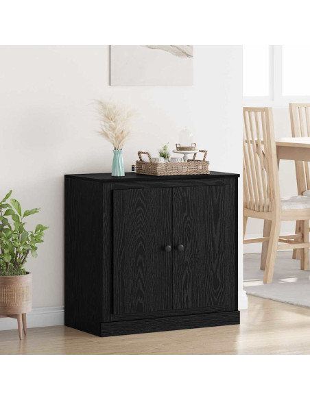 Credenza Rovere Nero 70 x 35,5 x 67,5 cm Legno multistrato