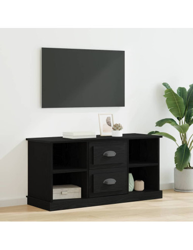 Mobile TV Rovere Nero 99,5 x 35,5 x 48 cm Legno multistrato
