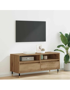 Mobile TV con cassetto Rovere artigianale 100 x 34,5 x 44,5 cm