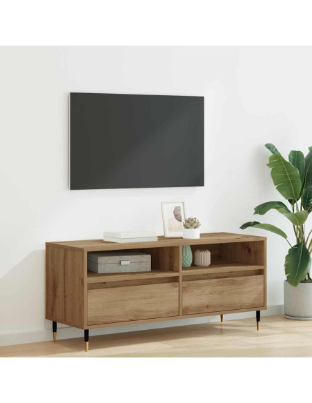 Mobile TV con cassetto Rovere artigianale 100 x 34,5 x 44,5 cm