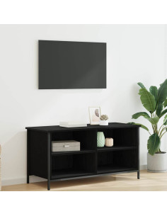 Mobile TV Rovere Nero 100 x 40 x 50 cm Legno multistrato