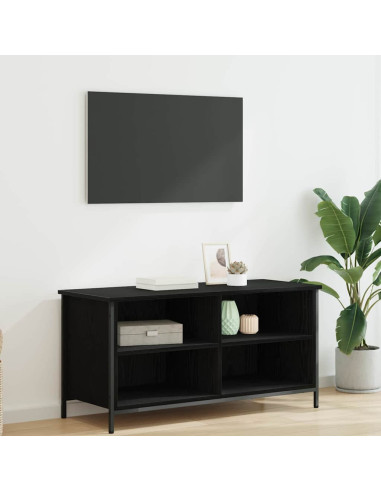 Mobile TV Rovere Nero 100 x 40 x 50 cm Legno multistrato
