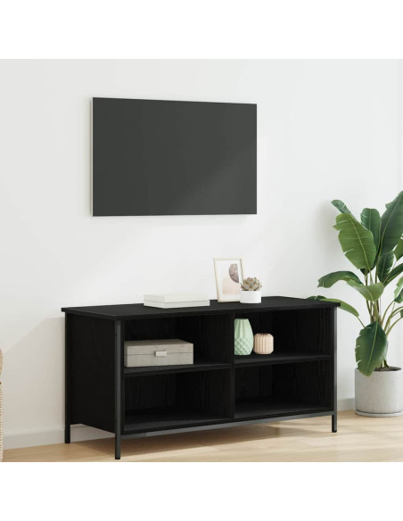 Mobile TV Rovere Nero 100 x 40 x 50 cm Legno multistrato