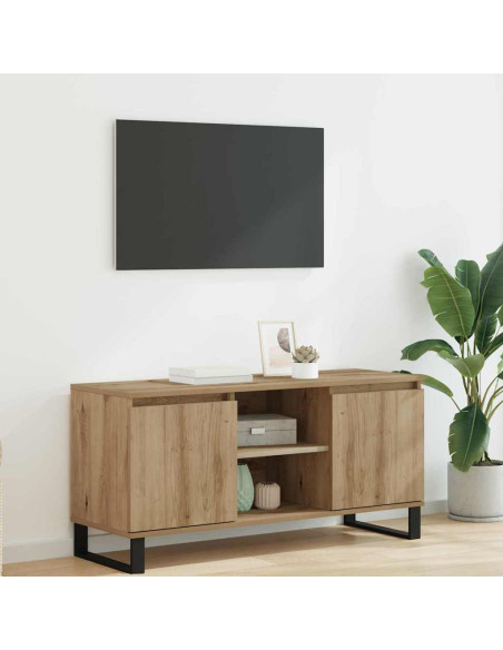 Mobile TV Rovere artigianale 104 x 35 x 50 cm Legno multistrato