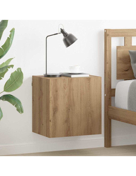 Mobiletti TV da Parete 2 pcs Rovere artigianale 40,5x30x40cm