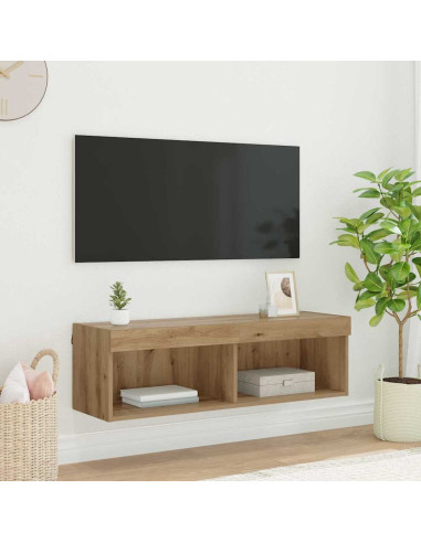 Mobile TV da parete Panama Rovere artigianale 100 x 30 x 30 cm