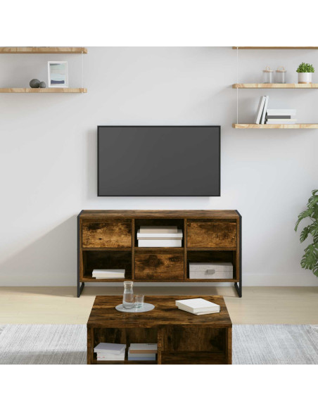 Mobile TV Quercia Fumosa 100 x 36 x 49,5 cm Legno multistrato