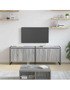 Mobile TV Grigio Sonoma 140 x 36 x 49.5 cm Legno multistrato