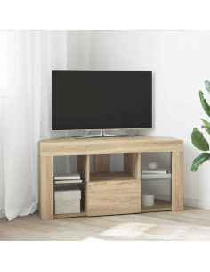 Mobile TV LED Angolare Rovere Sonoma 100 x 40 x 50 cm