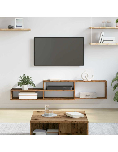 SupportoperTVaparete 150x25x28,5cm Legno multistrato