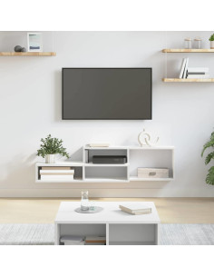 SupportoperTVaparete 120x25x28,5cm Legno multistrato