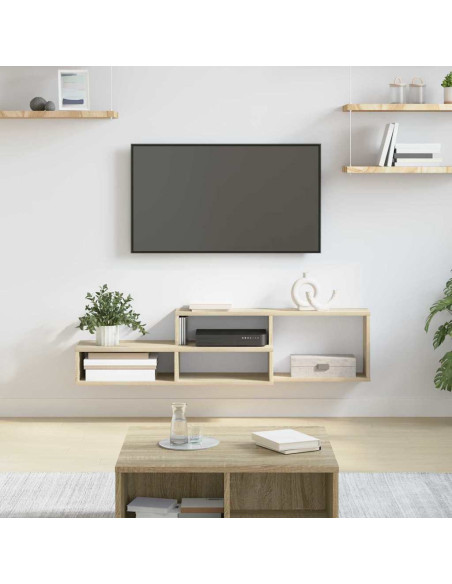 SupportoperTVaparete 120x25x28,5cm Legno multistrato