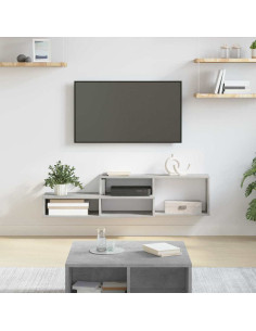 SupportoperTVaparete 120x25x28,5cm Legno multistrato