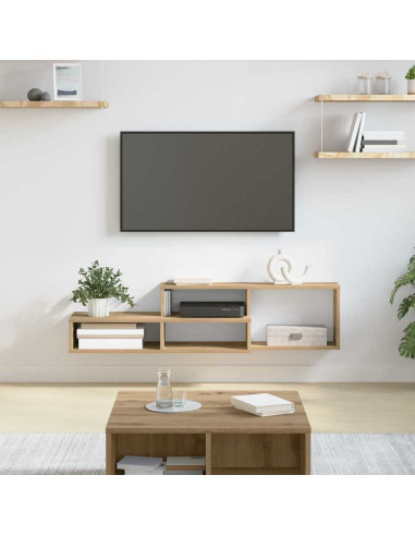 SupportoperTVaparete 120x25x28,5cm Legno multistrato