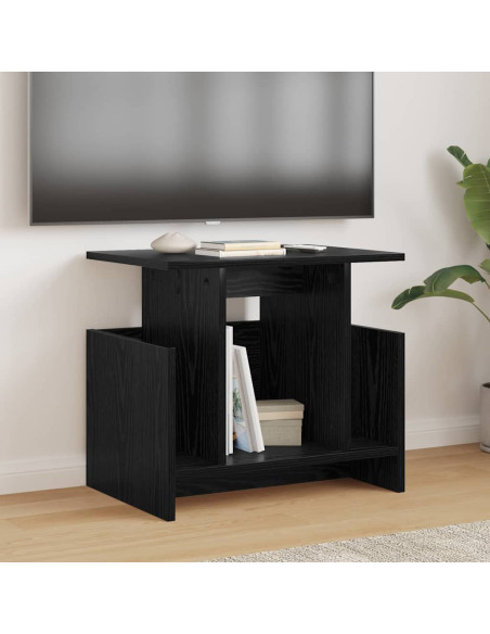 Supporto TV Rovere Nero 50 x 35 x 45 cm Legno multistrato