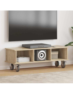 Supporto TV Rovere Sonoma 100 x 35 x 35 cm Legno multistrato