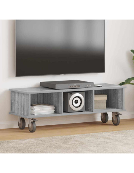 Supporto TV Grigio Sonoma 100 x 35 x 35 cm Legno multistrato