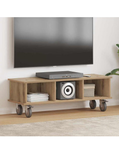 Supporto TV Rovere artigianale 100 x 35 x 35 cm