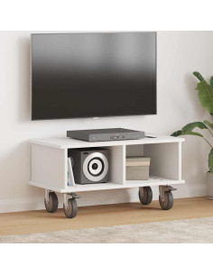 Supporto TV Bianco 68,5 x 35 x 35 cm Legno multistrato