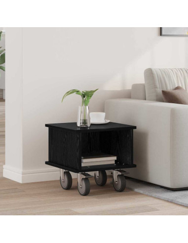 Supporto TV Rovere Nero 37 x 35 x 35 cm Legno multistrato