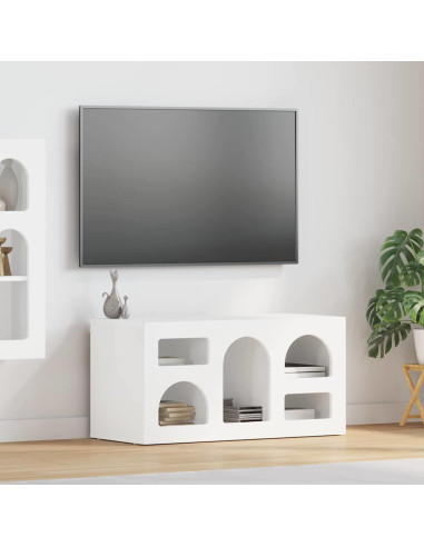 Mobile TV Bianco 80 x 35 x 40 cm Legno multistrato