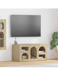 Mobile TV Rovere Sonoma 80 x 35 x 40 cm Legno multistrato