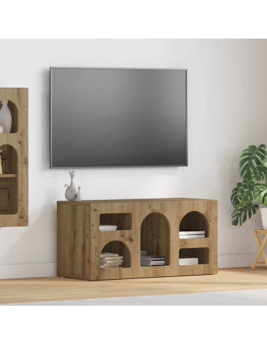 Mobile TV Rovere artigianale 80 x 35 x 40 cm Legno multistrato
