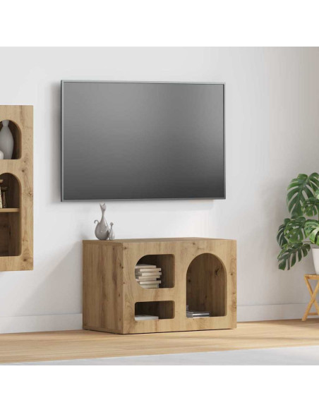 Mobile TV Rovere artigianale 60 x 35 x 40 cm Legno multistrato