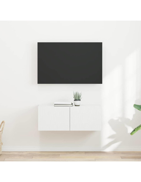 Mobile TV da parete 2 pcs Bianco 60 x 31 x 29.5 cm