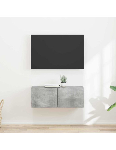 Mobile TV da parete 2 pcs Calcestruzzo 60 x 31 x 29.5 cm