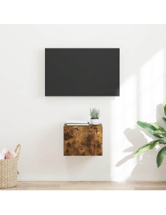 Mobile TV da parete Rovere fumé 60 x 31 x 29.5 cm