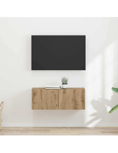 Mobile TV da parete 2 pcs Rovere Artigianale 60 x 31 x 29.5 cm